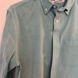 Men's Green Button-Down Shirt